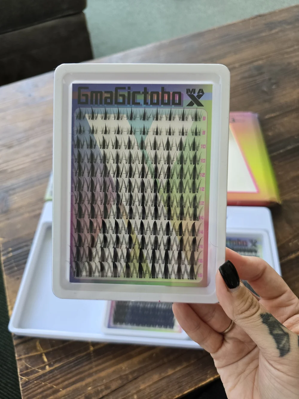 Lash Clusters 3-Tray Eyelash Extension Set - Black